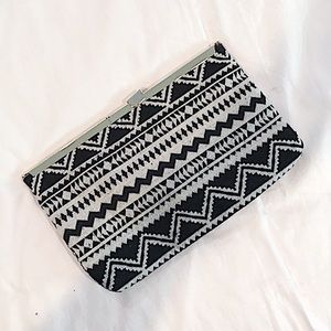 NWT - J. Crew Factory Geometric Print Clutch